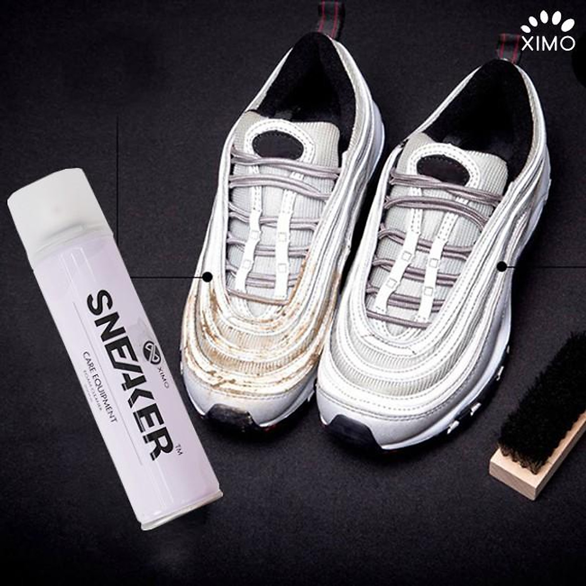 [Sạch giày nhanh] Chai xịt bọt làm sạch giày dép SNEAKER 300ml siêu sạch