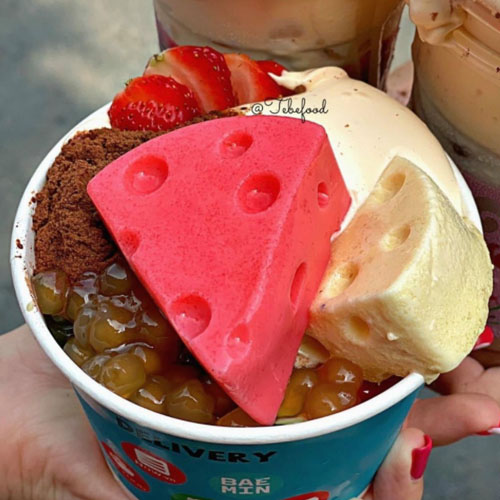 Combo 5 vị Pudding Trứng, Dâu, Khoai Môn, Dưa Lưới, Chocolate (100-500gr)
