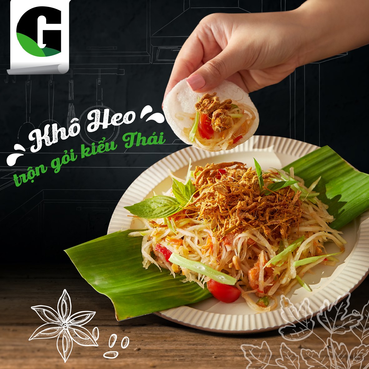 Khô heo sả thái G-Kitchen