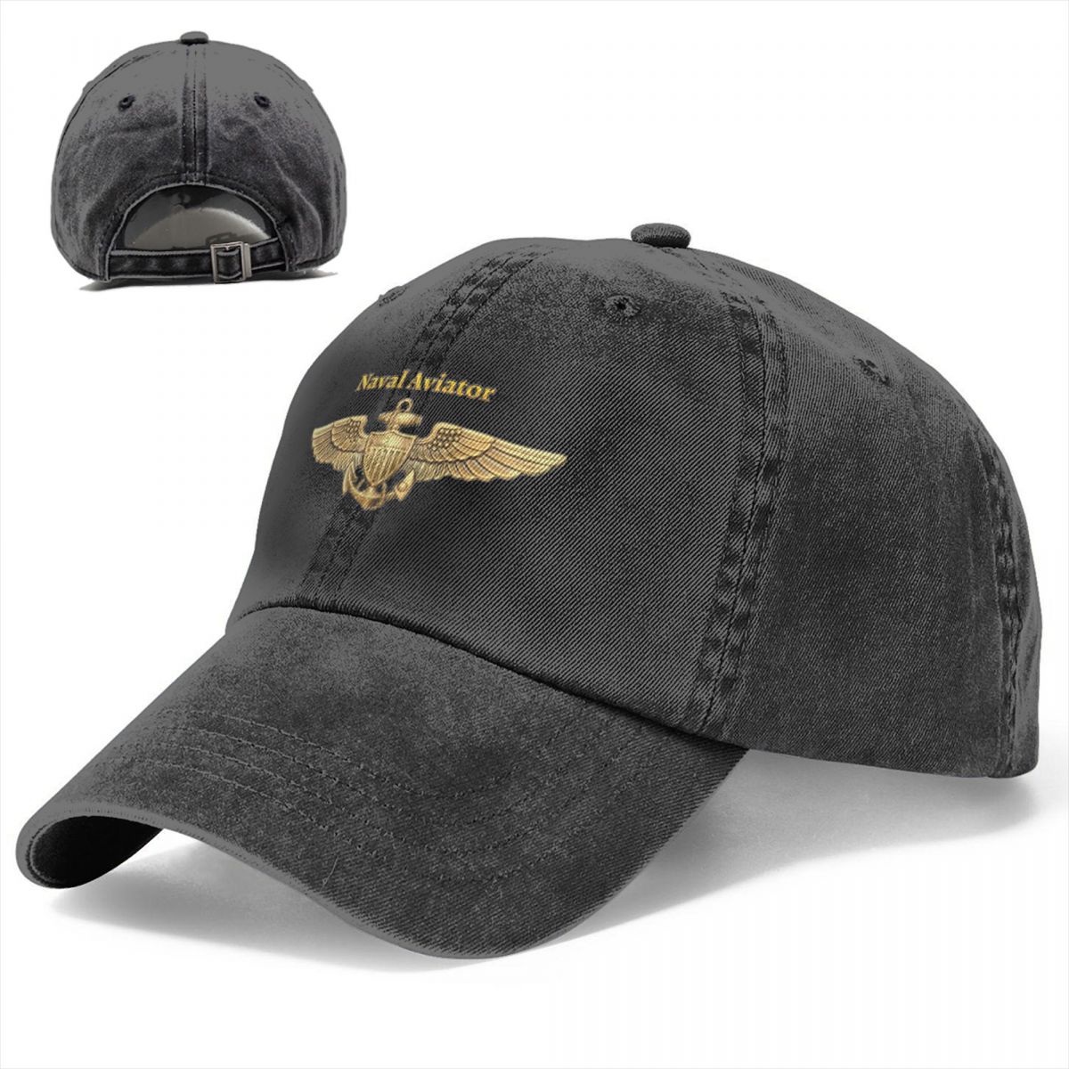 %E3%80%90Wildfolk%20Studio%E3%80%91Navy%20Aviator%20Wings%20Accessories%20Men%20Baseball%20Cap%20Air%20Armed%20Forces%20Distressed%20Cotton%20Hats%20Cap%20Vintage%20-%20Image%204