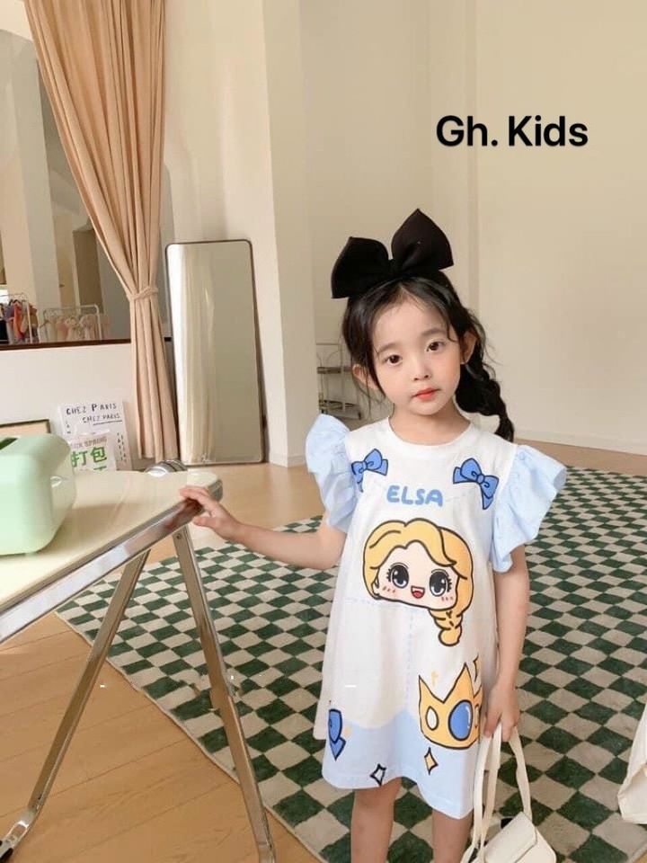 [SIZE NHÍ+ĐẠI] ĐẦM BÉ GÁI E.L.S.A IN HÌNH DỄ THƯƠNG