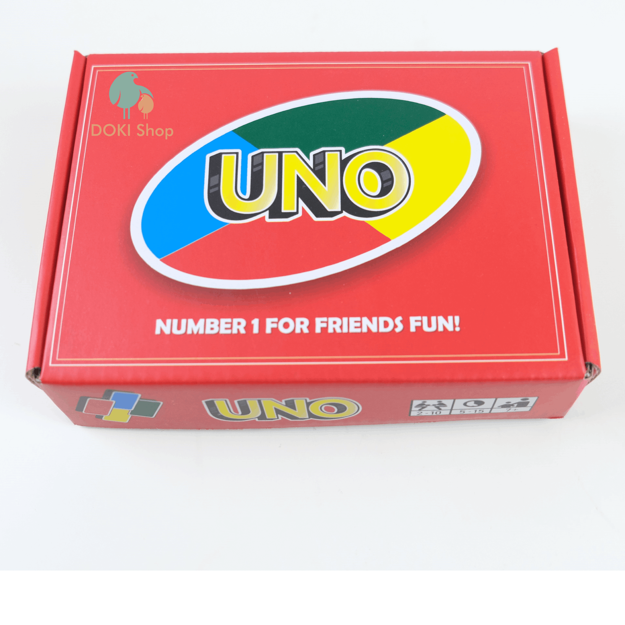 Bộ bài Uno Full 156 lá gồm bộ cơ bản và 2 bản mở rộng, cắt góc bo tròn, màu...