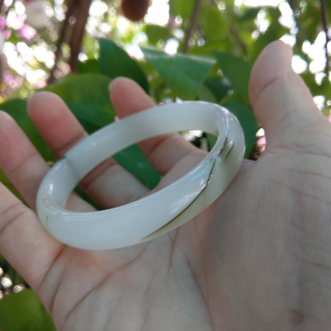 Vòng tay cẩm thạch Nữ size 60-61mm - VT089