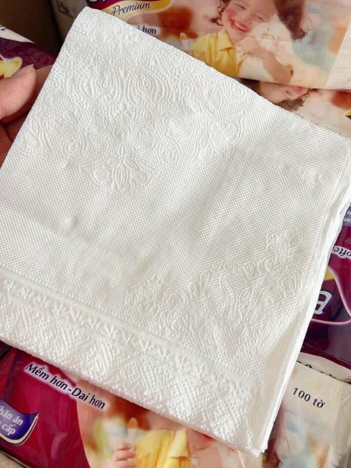 Khăn giấy đa năng Emos 2 lớp (1 gói/100 tờ)