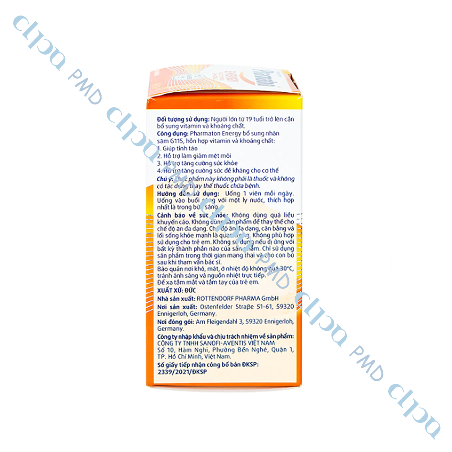PHARMATON ENERGY (HỘP 30 VIÊN)