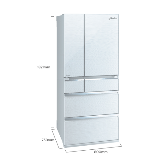 Mitsubishi 743L / 576L Folio Series 6 Door Refrigerator MR-WX70C