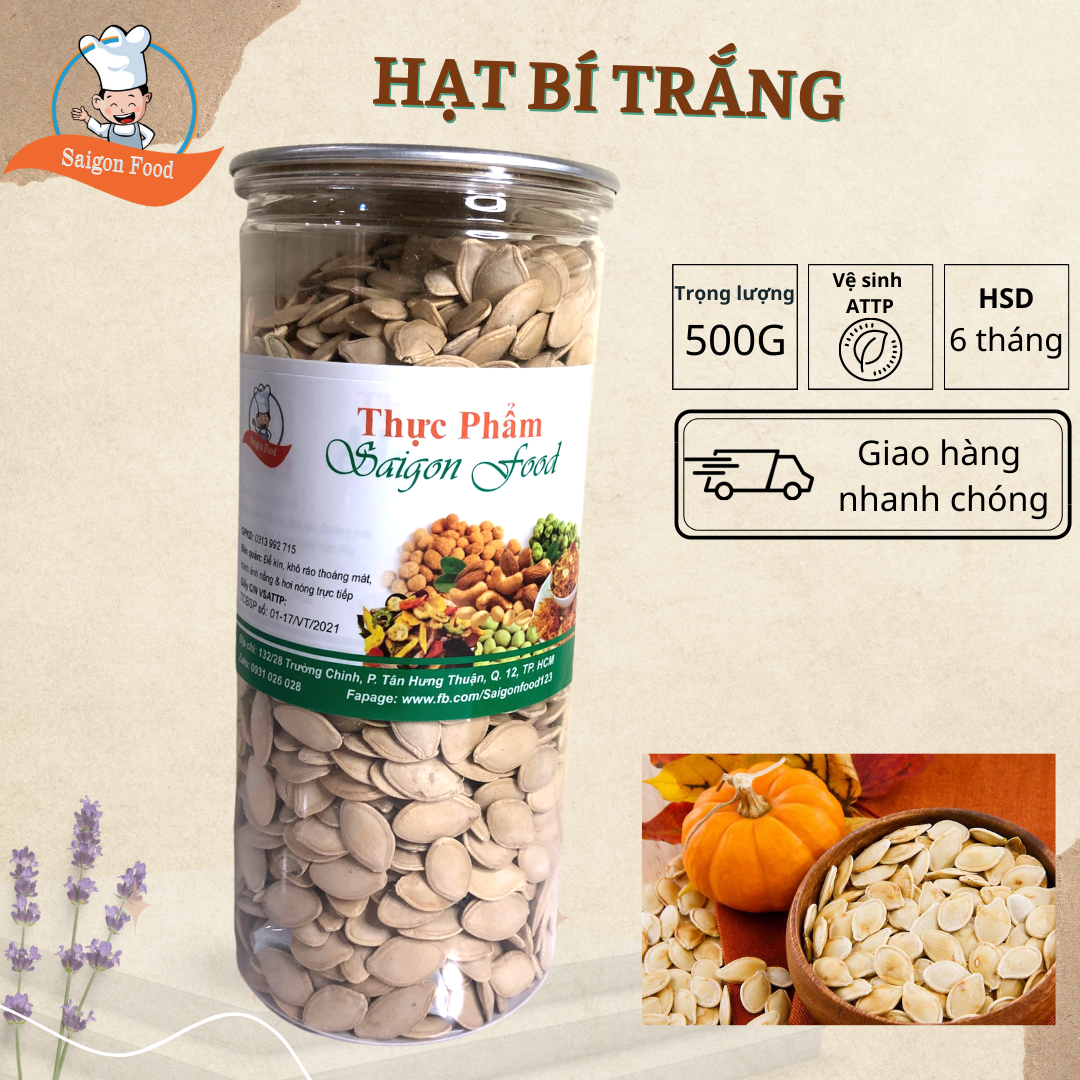 500g hạt bí trắng - saigon food