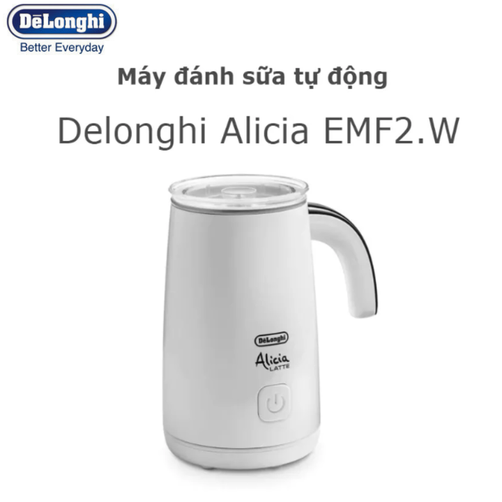 Máy tạo bọt sữa cao cấp delonghi alicia emf2.w - công suất: 500w