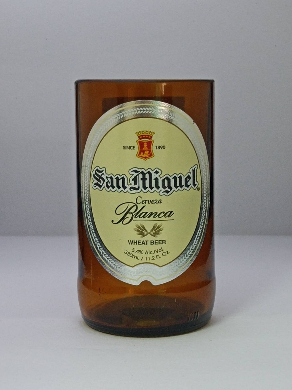 แก้วตัดจากขวดเบียร์San Miguel Beer Lazada.co.th