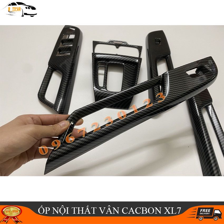 ỐP NỘI THẤT SUZUKI XL7 , VÂN CARBON CAO CẤP