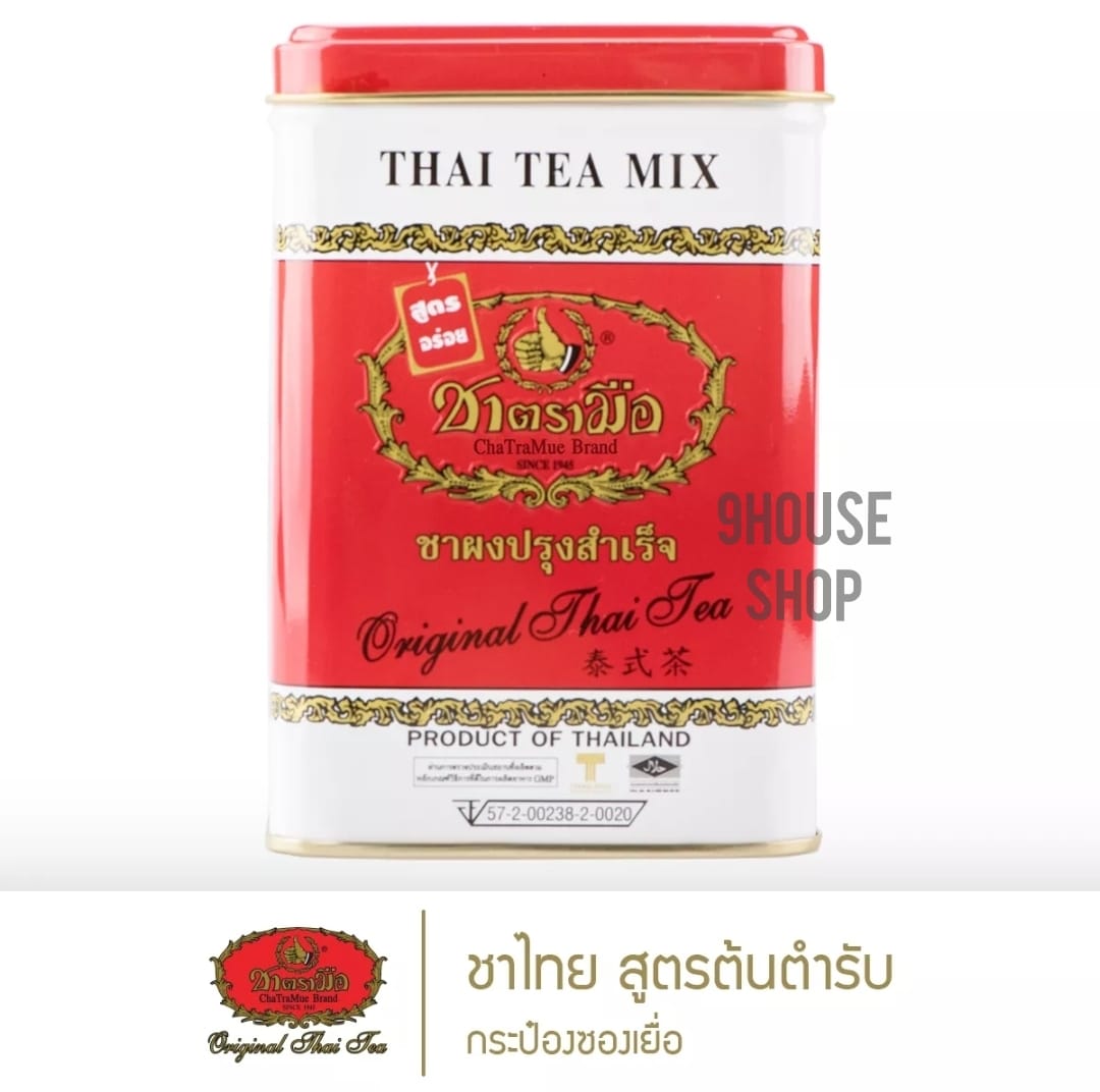 01 Trà Túi Lọc Hộp Thiếc Đỏ ChaTraMue Thai Tea Mix Thái Lan 50 Túi