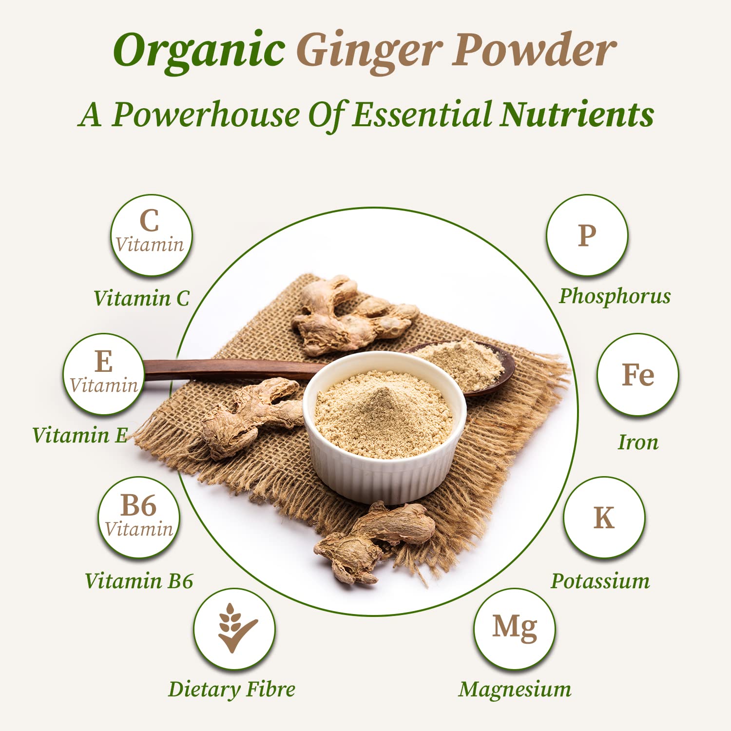 Organic Gyaan | Dry Ginger Powder | Ginger Powder | Organic Ginger ...