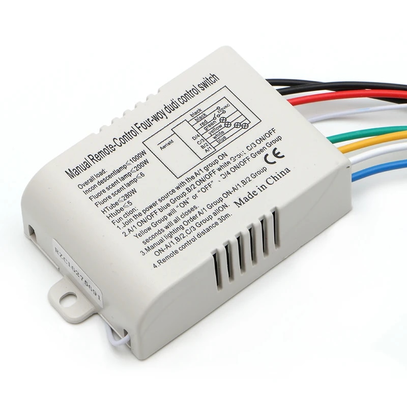 %E3%80%90Limited%20Quantity%E3%80%91%204%20Channel%20And%20Remote%20Control%20Lighting%20Fixture%20Diy%20Relocate%20Old%20Ceiling%20-%20Image%202
