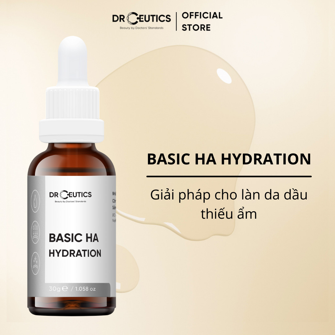 Tinh Chất HA Basic Hydration Drceutics Cho Da Dầu Mụn (30ml)