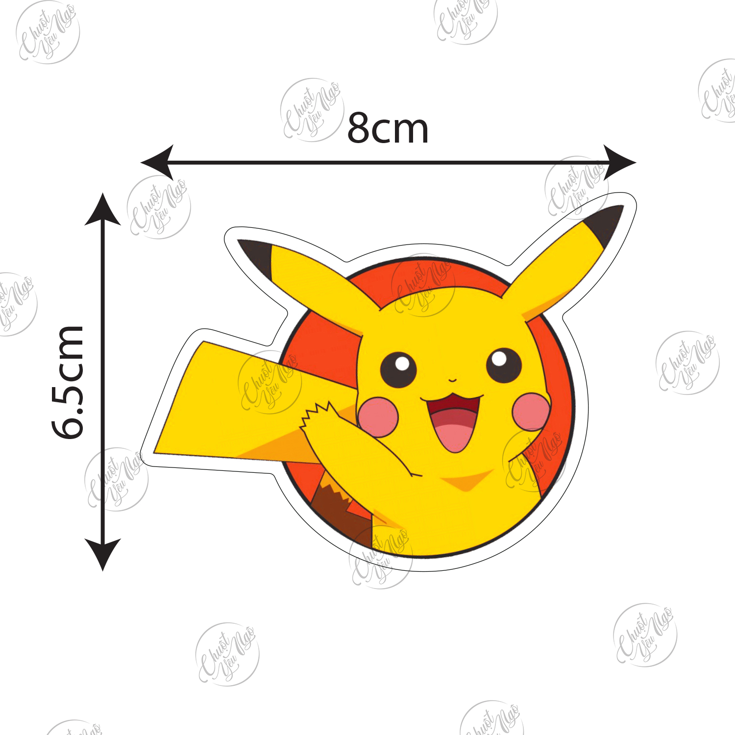 Bộ 100 sticker Pikachu Pokemon Bửu bối thần kỳ không trùng biểu cảm cực dễ thương dán xe đạp laptop điện thoại tủ lạnh vali...