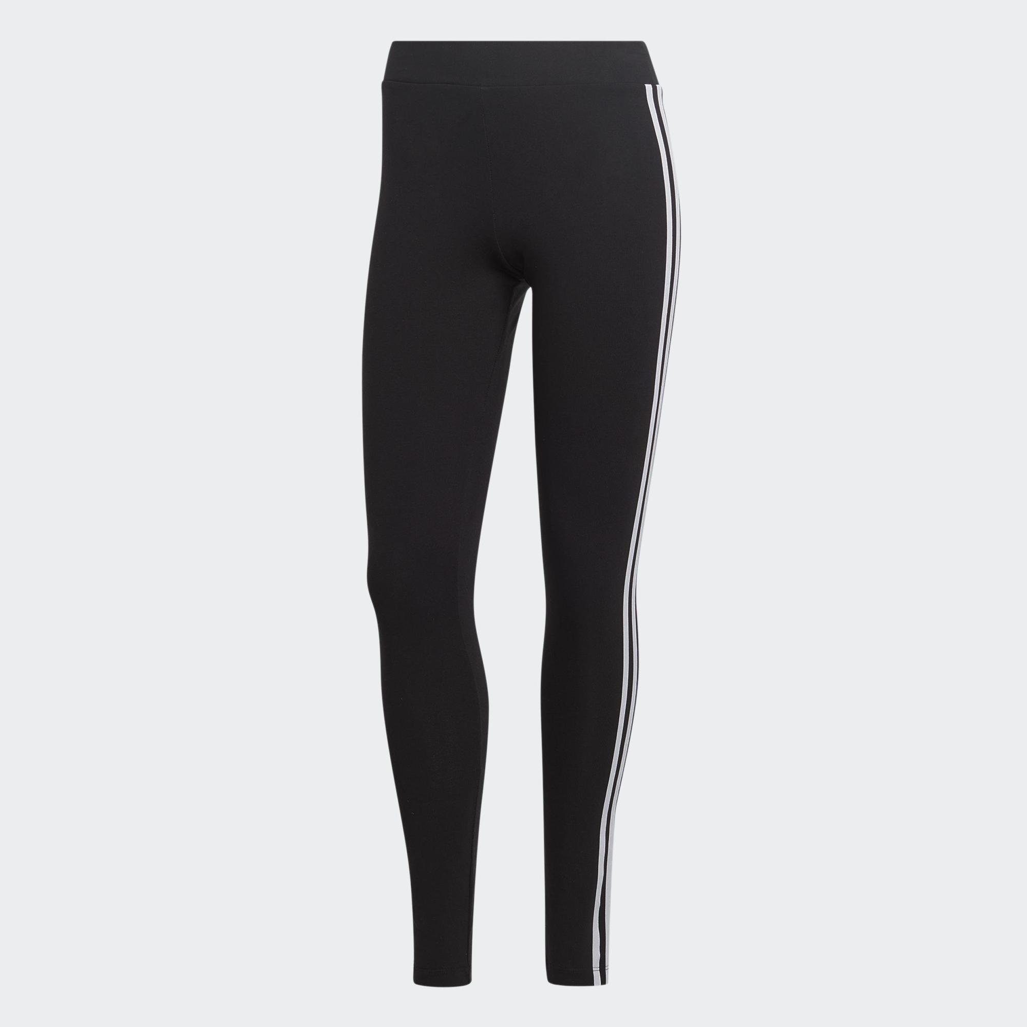 adidas Phong cách sống Quần Legging 3 Sọc Classics Adicolor Nữ Đen IB7383