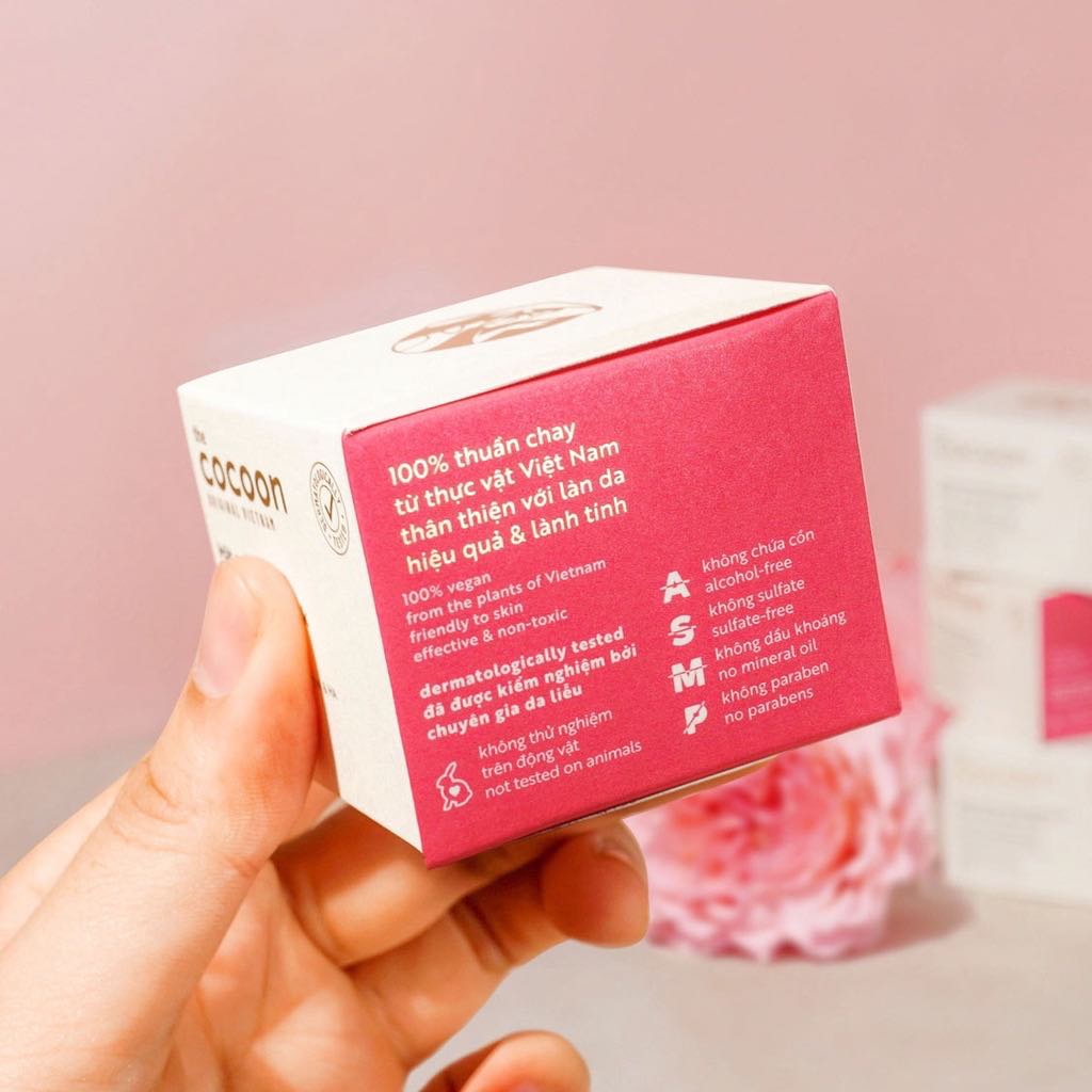Mặt nạ hoa hồng Cocoon cấp ẩm và làm mềm da 30ml