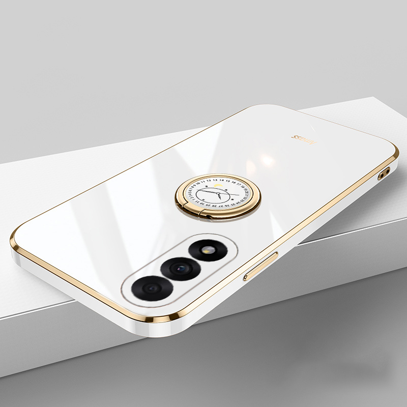 New Phone case OnePlus Nord 5 CE5 Back cover Smooth Electroplated Magnetic Suction Ring Bracket For OnePlus Nord CE5 Nord5 case.