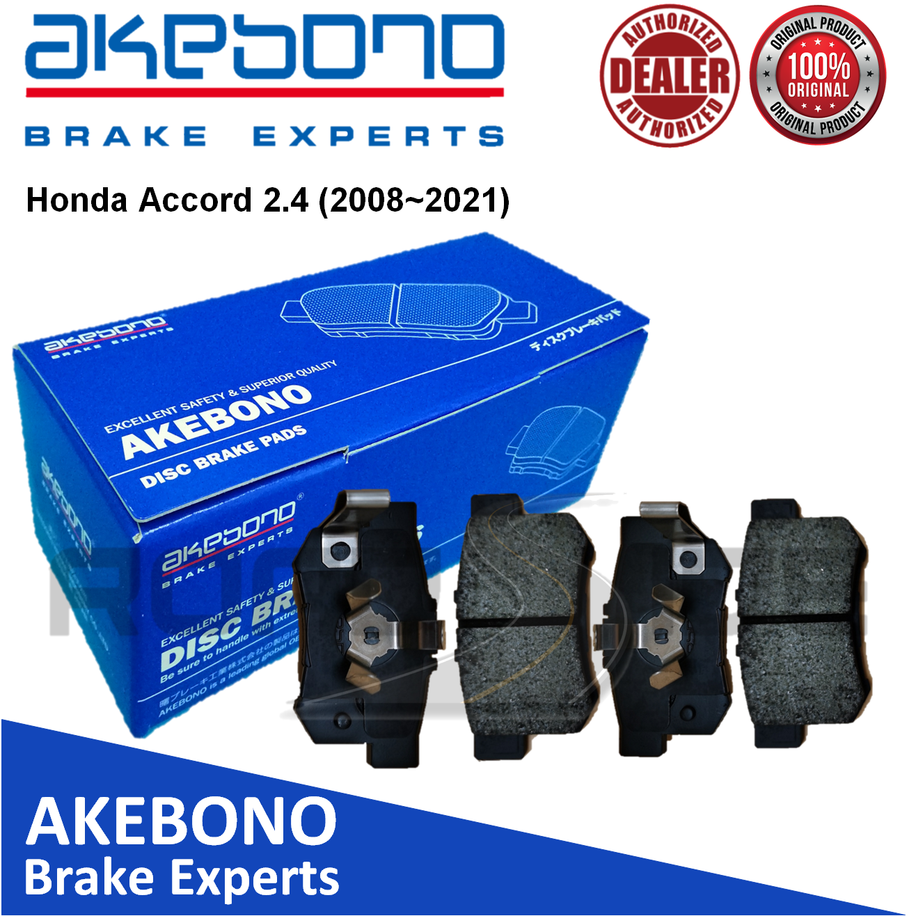 Akebono Rear Brake Pads for Honda Accord 2.4 (2008 2021) Lazada PH