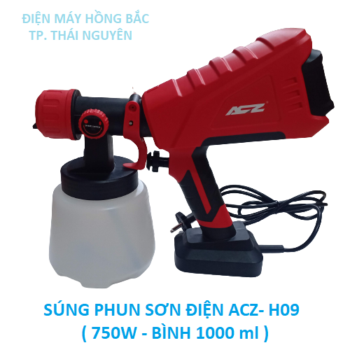 Súng phun sơn điện cầm tay acz h09- 750w bình 1000ml