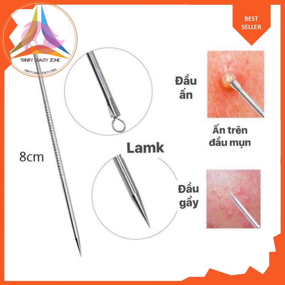 Que nặn mụn 2 đầu không gỉ
