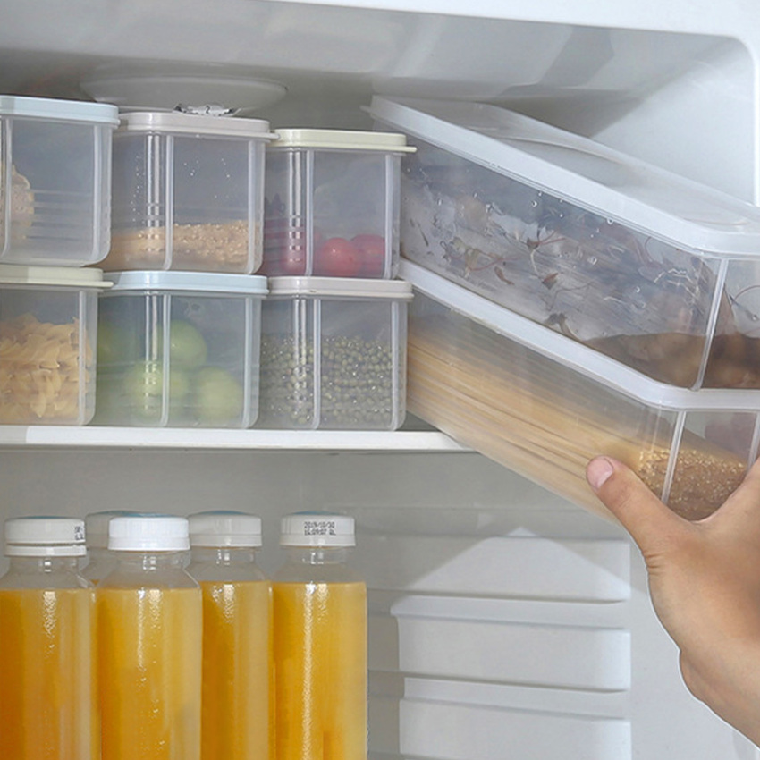 Nhà bếp mì container hộ gia đình ngũ cốc Bảo quản hộp lưu trữ với bìa đồ đựng thực phẩm nhà bếp