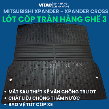 Thảm lót cốp Xpander - Xpander cross 2018-2023 (tràn ghế)