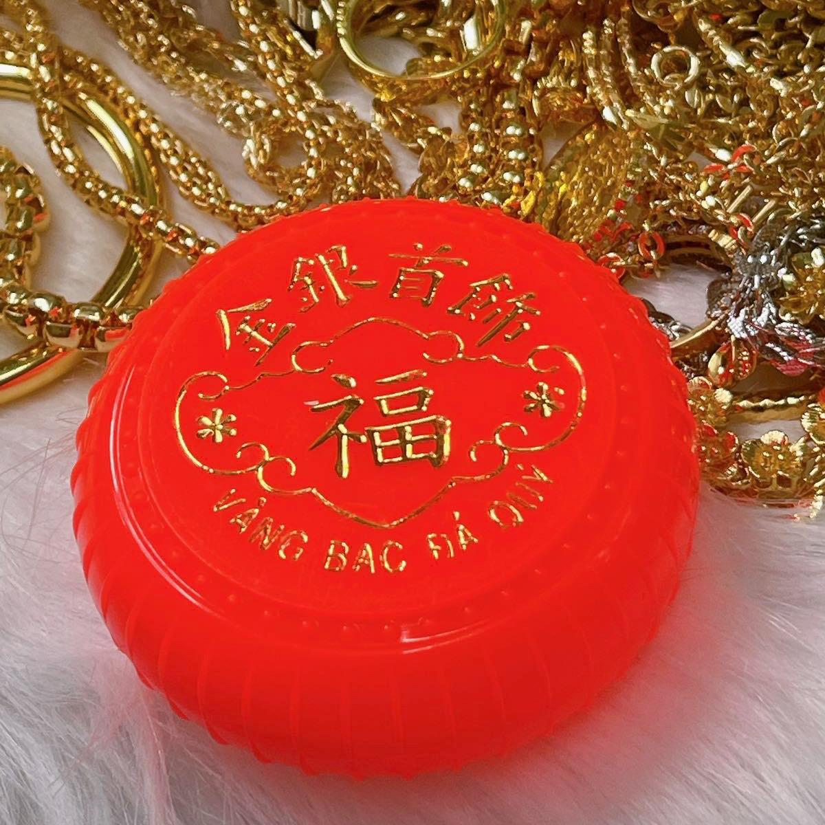 Ximen đồng đeo bền kiểu thoi chấm bi (tặng hộp, hướng dẫn gài khoá xem clip)