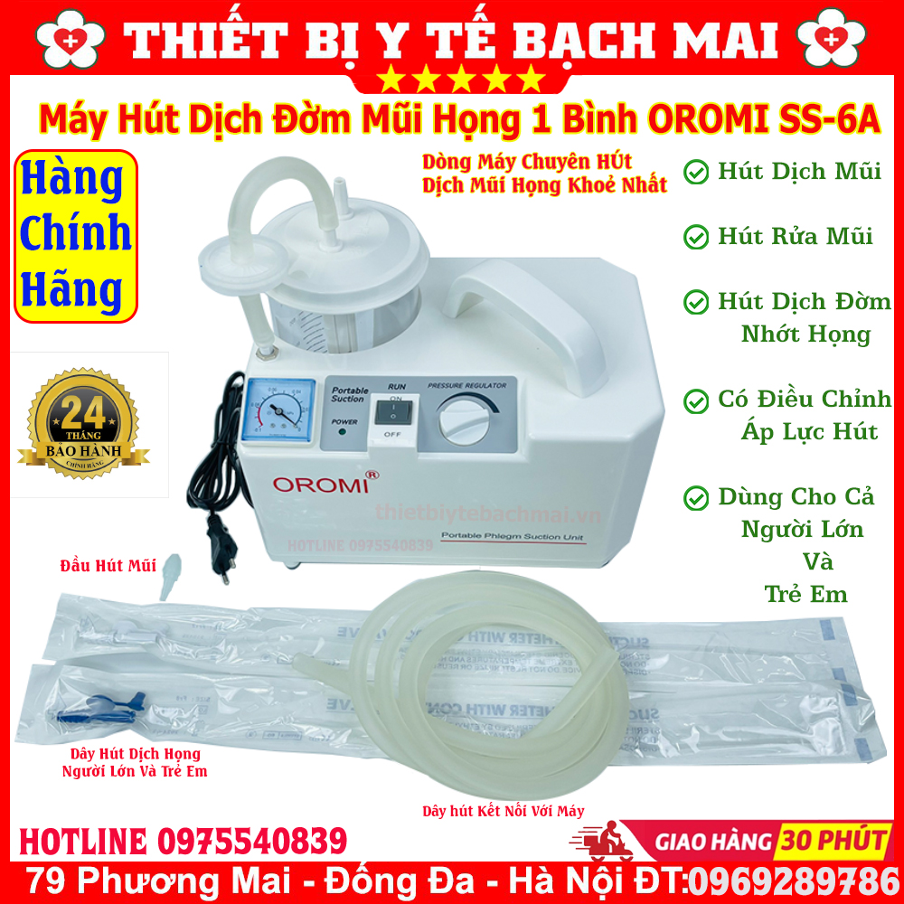 Máy hút dịch 1 bình lucass ss-6a công nghệ mỹ