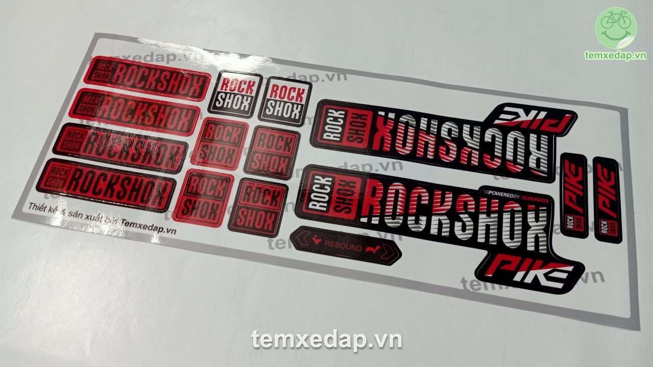 Tem decal dán phuộc xe đạp Rockshox PIKE 2019