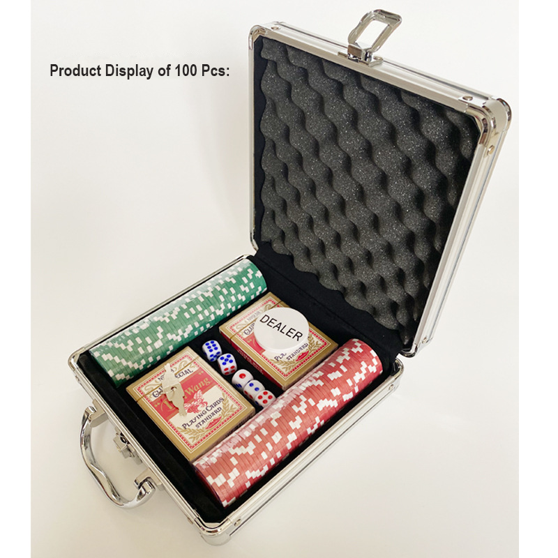 COD Casino Texas Poker Chips Case Suitcase Texas Poker Chips Box