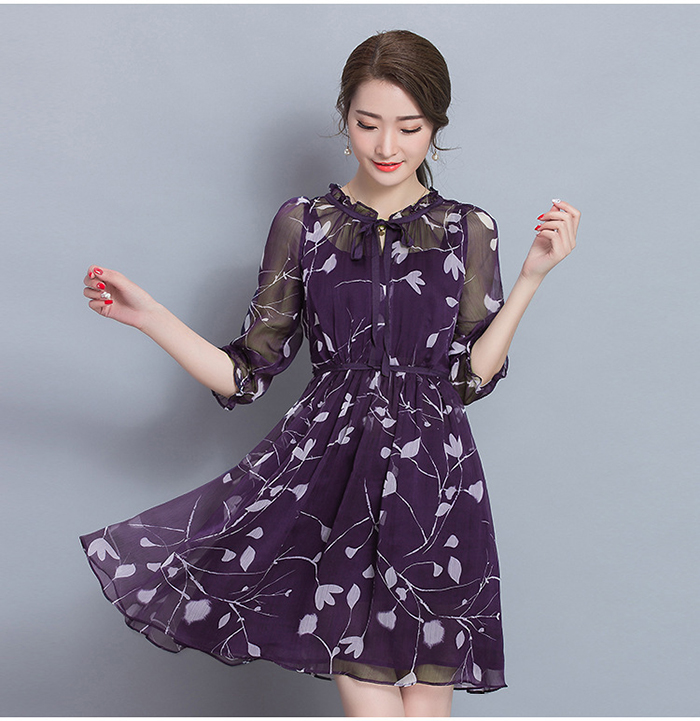 ĐẦM XÒE HOA BALAN CAO CẤP BEYEU1688 -  BY3193(XANHĐEN)