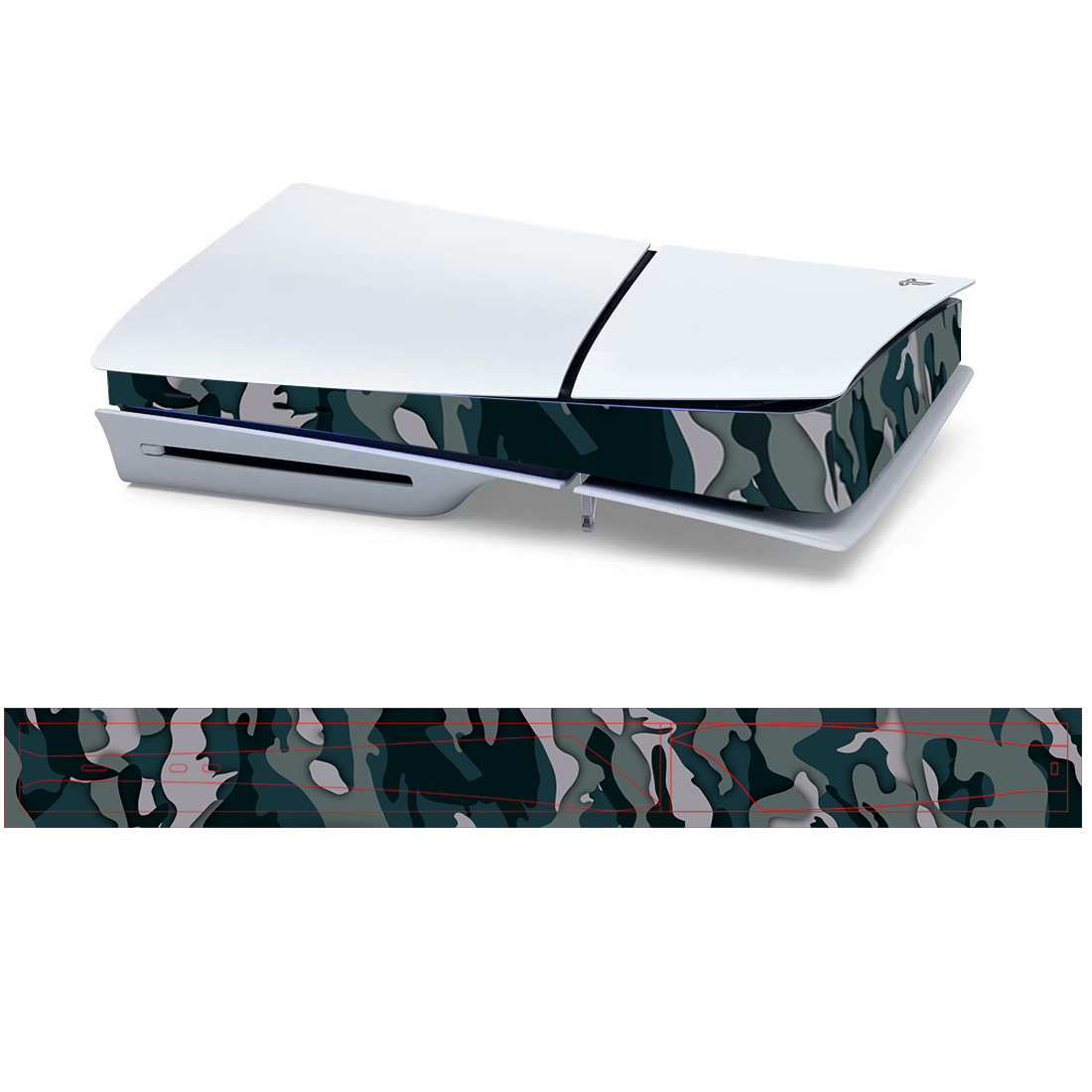 For Sony PS5 slim Console Skin Cover Sticker Host Center Decals Game Console Accessories