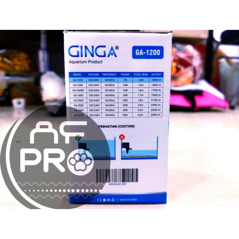 Pompa Aquarium GINGA GA 1200