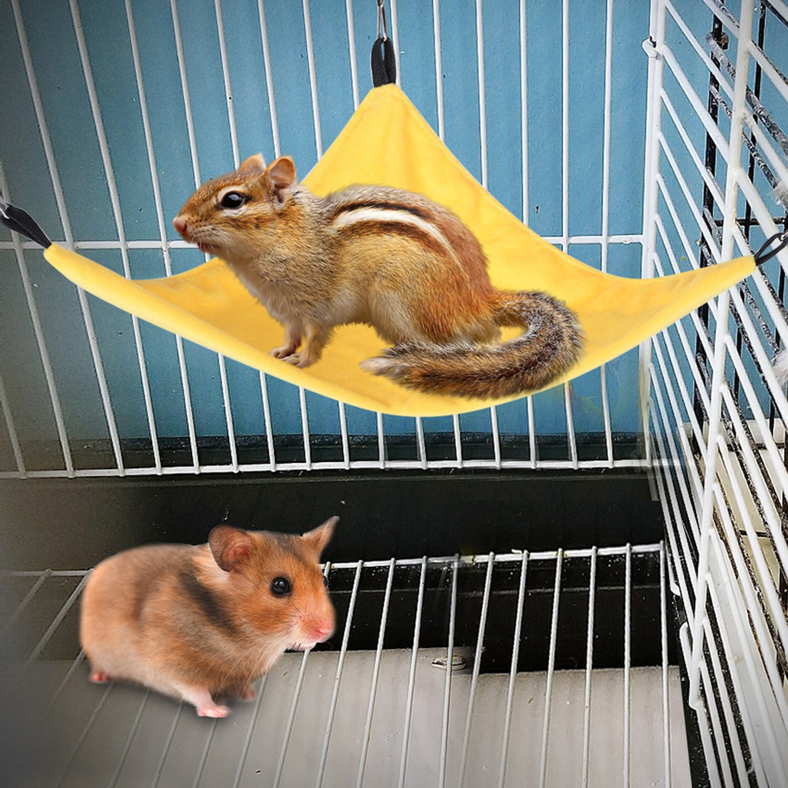 Canvas Simple Practical Squirrel Hammock Small pet Hanging Bed Comfortable Environment Hamster for Squirrel Sugar Glider Guinea Pig