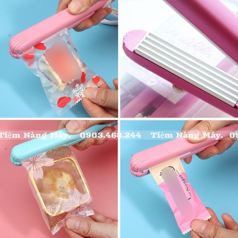 Máy hàn miệng túi gợn sóng , hàn phẳng mini cầm tay