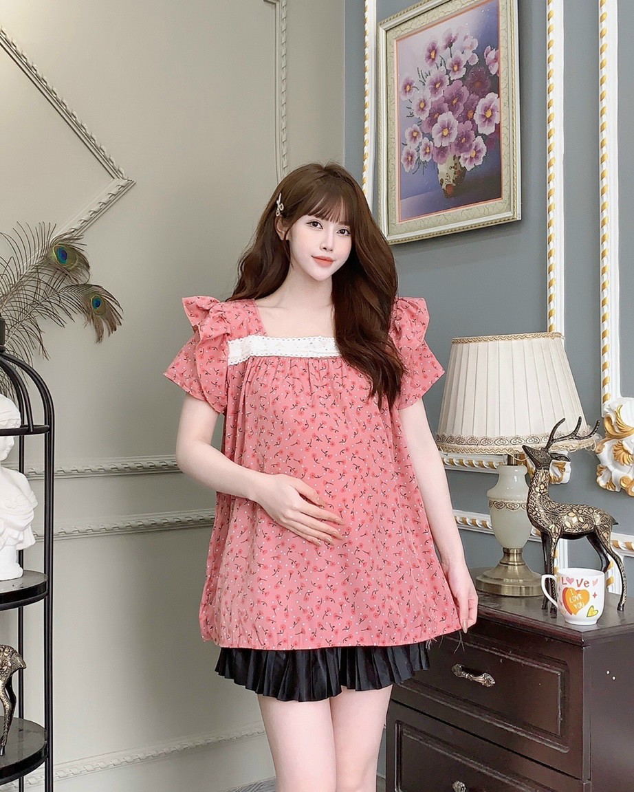 Áo bầu thời trang-áo bầu pha xinh xắn