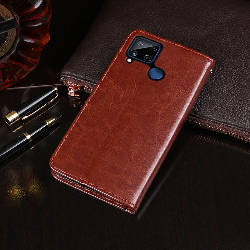 Bao da dạng ví hai mặt cho oppo a15, a15s