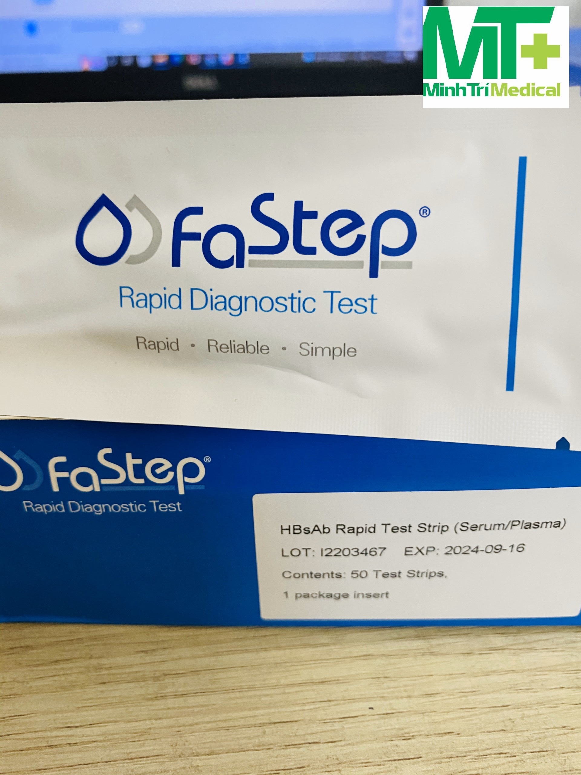 Test nhanh viêm gan C Fastep dạng que 4 mm