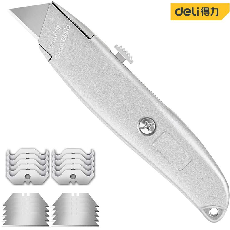 【Great Selection】 metal pocket heavy utility retractable box cutter ...