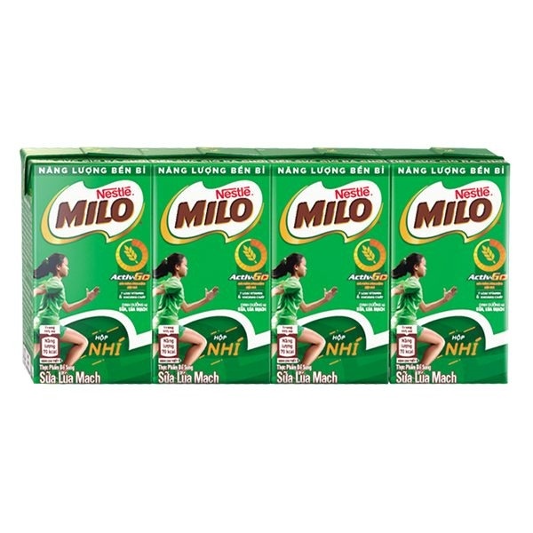 Lốc 4 hộp Thức Uống Lúa Mạch Nestle Milo 110ml (Hộp Nhỏ)