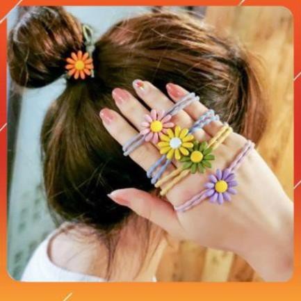 Sét 10 dây buộc tóc mix màu xinh xắn