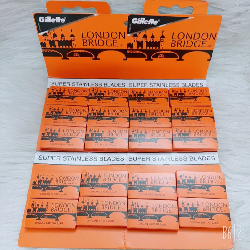 Dao lam Gillette cam london bridge hộp 100 lưỡi cạo mặt tóc nam