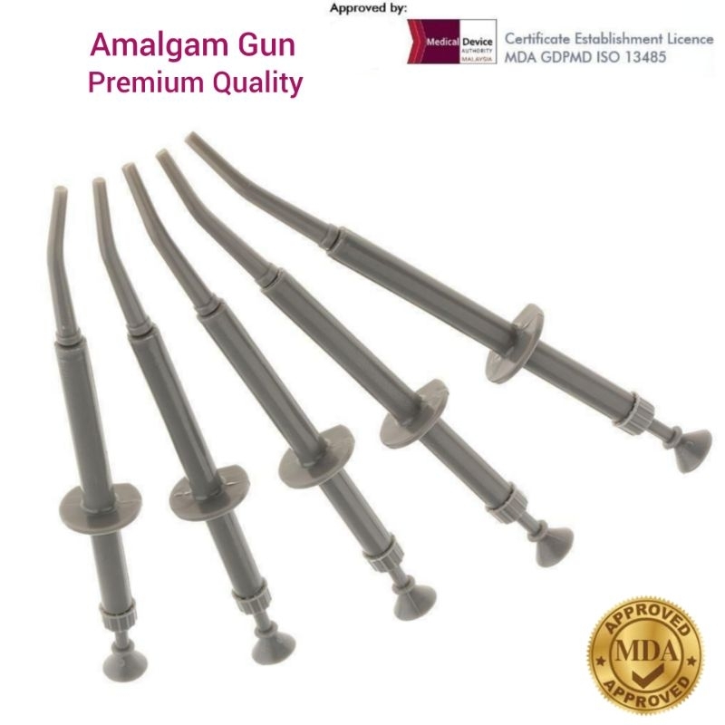 thumbnail image 2 of MEDSPO/HYADES Amalgam Carrier (45°) – Stainless Steel Dental Filling Gun, High-Quality 2 of 3
