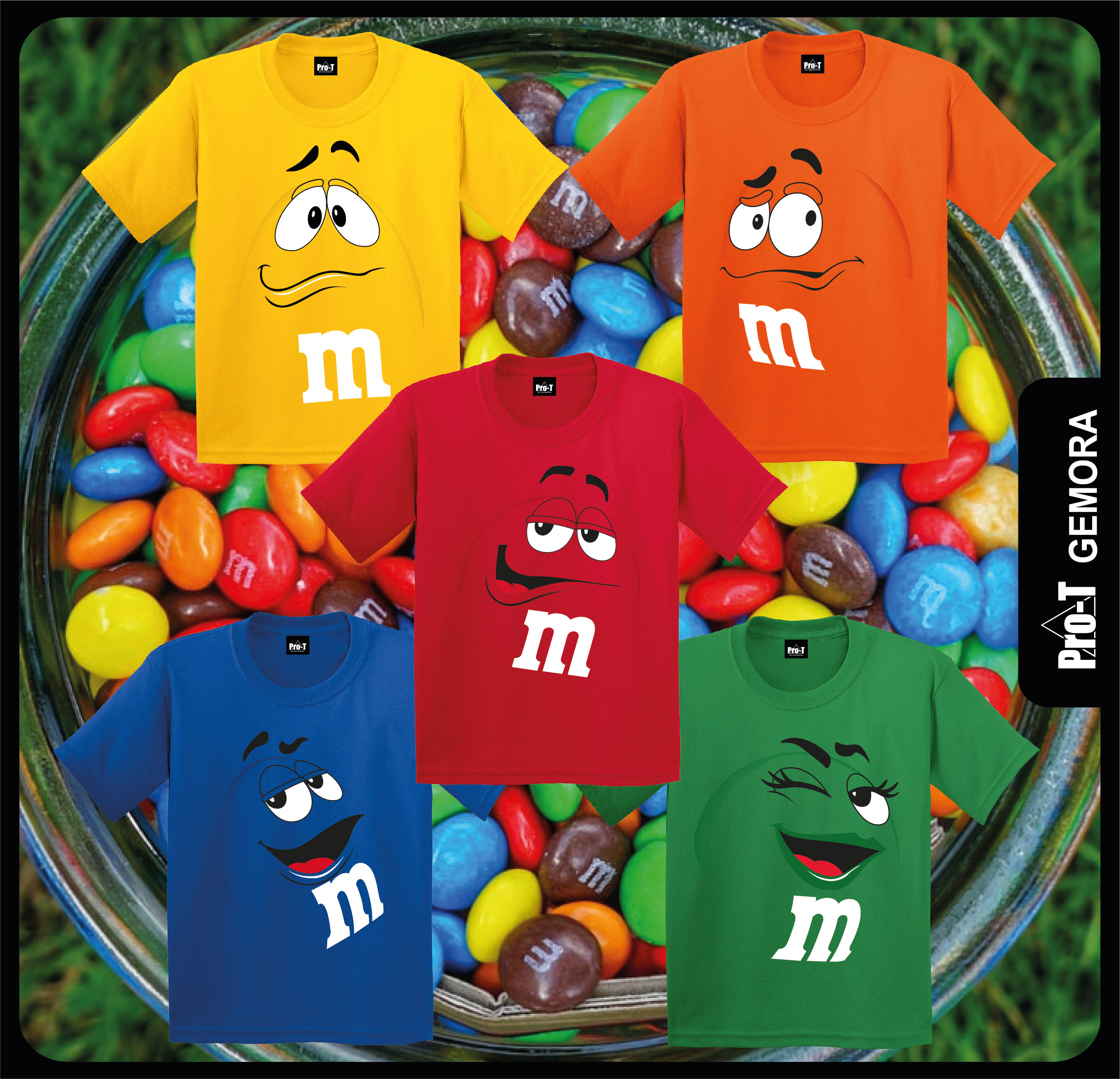 Ready Stock】M&M Chocolate (Orange/Red/Royal Blue/Yellow/Milo Green) - Kids  & Adult Size Available | Lazada