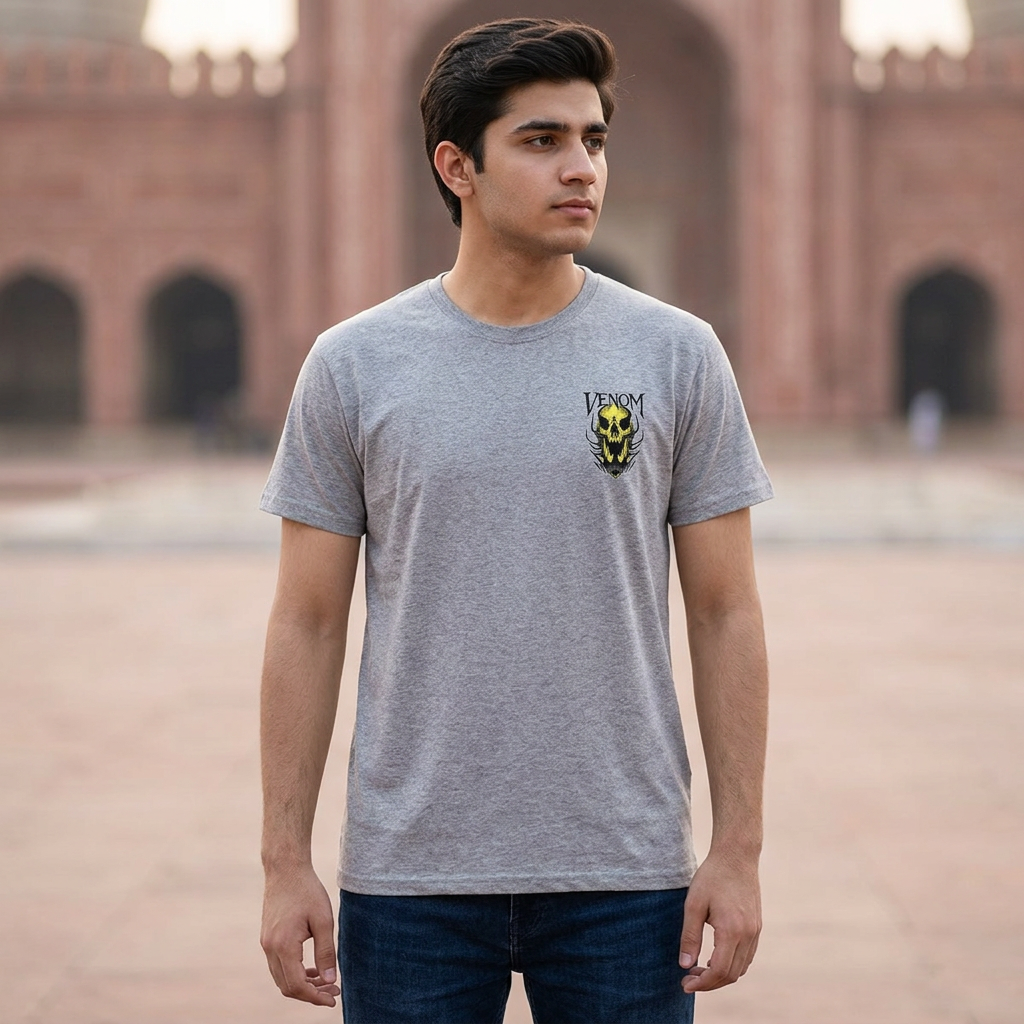 HashBack Printed Crew Neck T Shirt For Men - Round Neck II