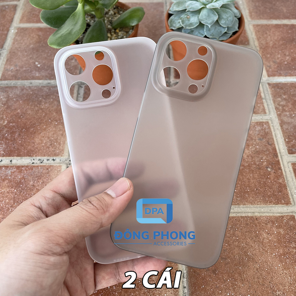 Combo 2 Ốp Lưng Trong Nhám Unibody iPhone 13 Pro Siêu Mỏng