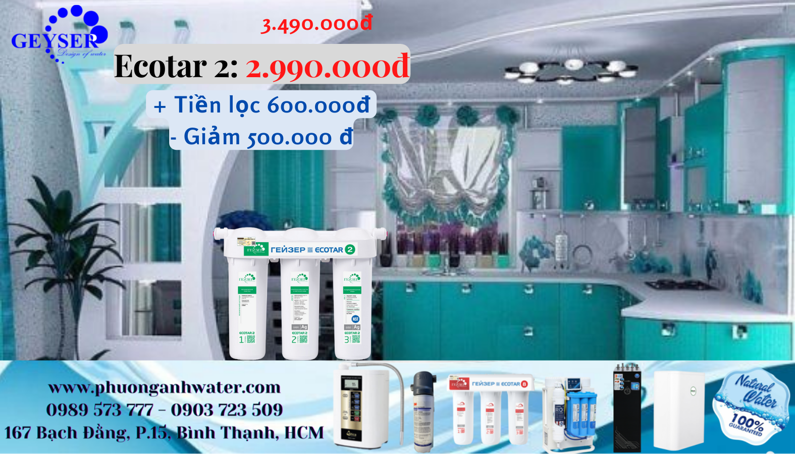 Máy lọc nước Nano Geyser Ecotar 2