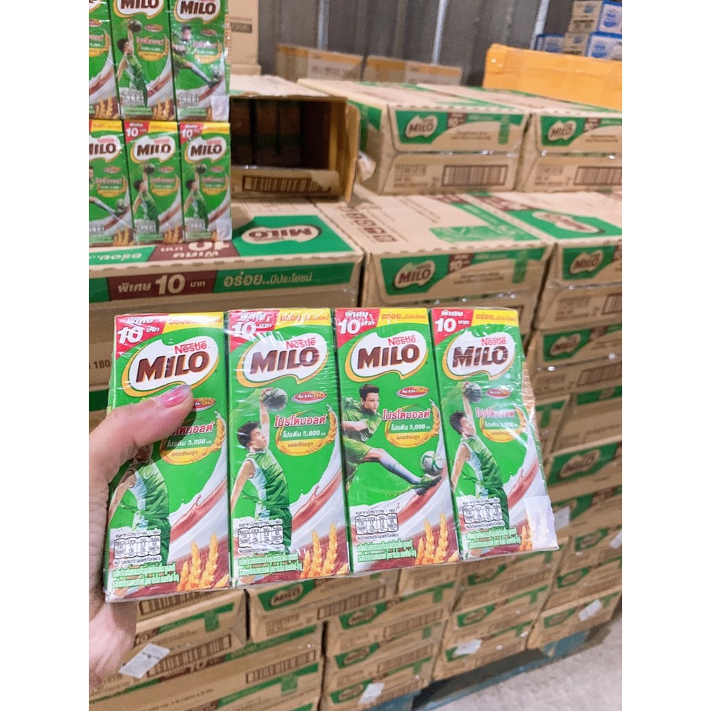 Combo 8 Hộp Sữa Lúa Mạch Milo Thái Lan 180ml
