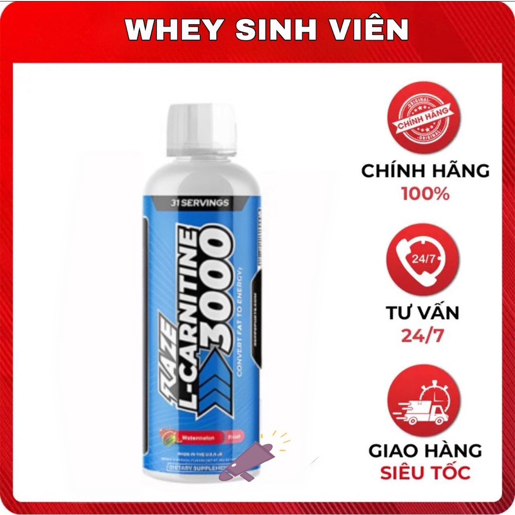repp sports raze l-carnitine 3000 31 lần dùng RAZE L CARNITINE 3000MG Siêt Mỡ Siêt Cân Nhanh An Toàn Raze - Carnitine 3000  Từ Mỹ
